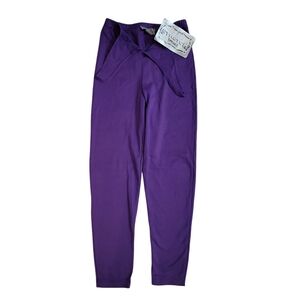 Vintage Bonjour NWT Womens Stretch Purple   Leggings Retro Groovy Disco Size Med